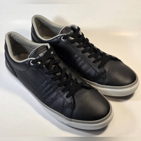 Marc Ecko Other - Marc Ecko Men’s Black Leather Lace-Up Low-top Casual Sneakers Size 11.5